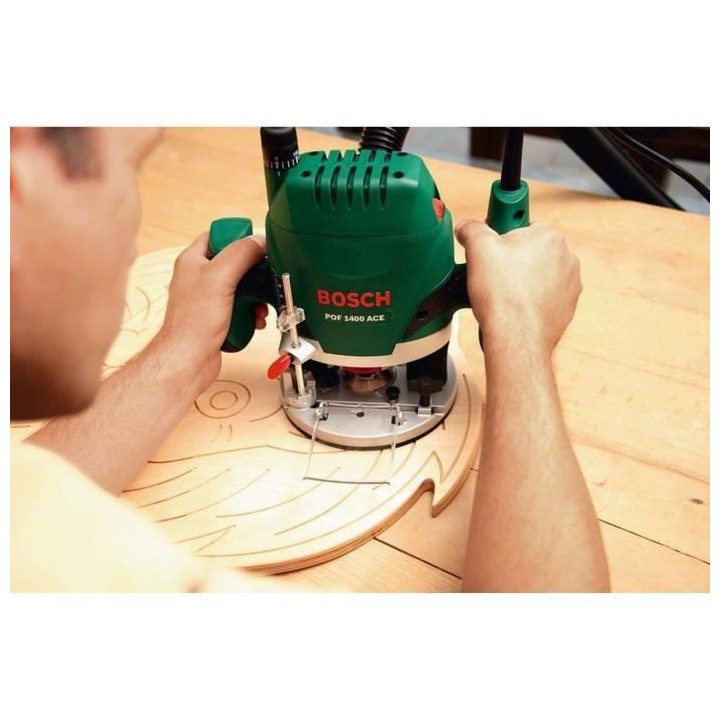 Défonceuse Bosch - POF 1400 ACE (1400W, livrée avec set d'accessoire