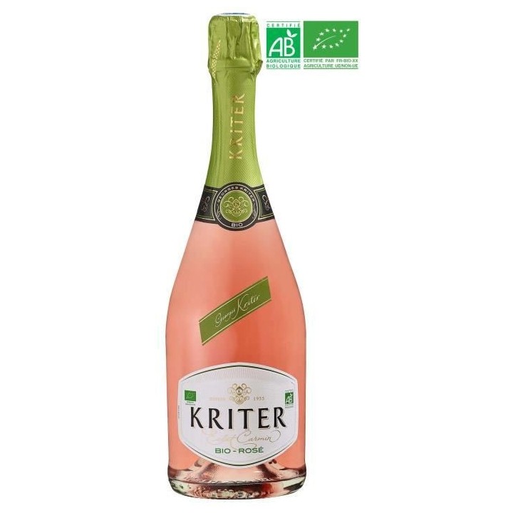 Kriter - Vin effervescent blanc Rosé - Bio