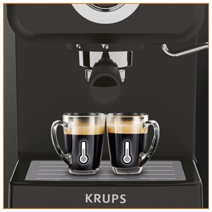 KRUPS XP320810 Opion Machine expresso, 2 tasses, 15 bars, Qualité pr