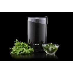 KRUPS F2034210 Fast Touch Moulin a café électrique, Broyeur a grains, Capacité 85 g, Idéal pour moudre du café grain ou aut