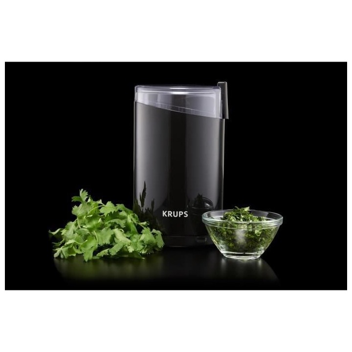 KRUPS F2034210 Fast Touch Moulin a café électrique, Broyeur a grains