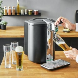 KRUPS Beertender VB450E10 Compact Machine biere pression, Compatible fûts de 5 L, Température parfaite, Biere fraîche et mou