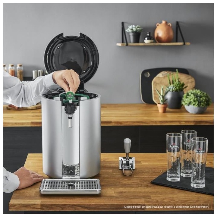 KRUPS Beertender VB452E10 Compact Machine a biere pression, Compatible