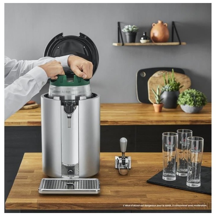 KRUPS Beertender VB452E10 Compact Machine a biere pression, Compatible