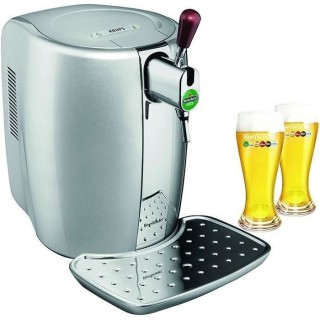 KRUPS YY2931FD Beertender, Machine a biere pression + 2 verres a biere