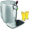 KRUPS YY2931FD Beertender, Machine a biere pression + 2 verres a biere, Tireuse a biere, Pompe a biere, Futs de biere 5 L, Silve