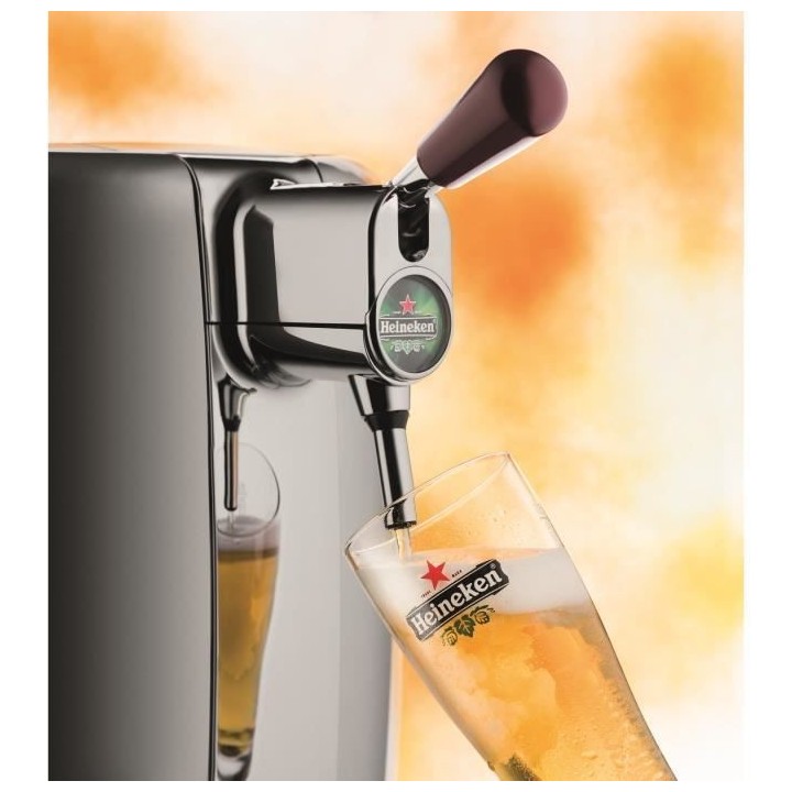 KRUPS YY2931FD Beertender, Machine a biere pression + 2 verres a biere