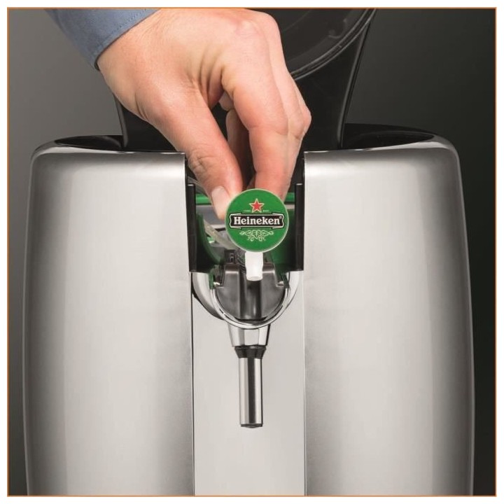 KRUPS YY2931FD Beertender, Machine a biere pression + 2 verres a biere