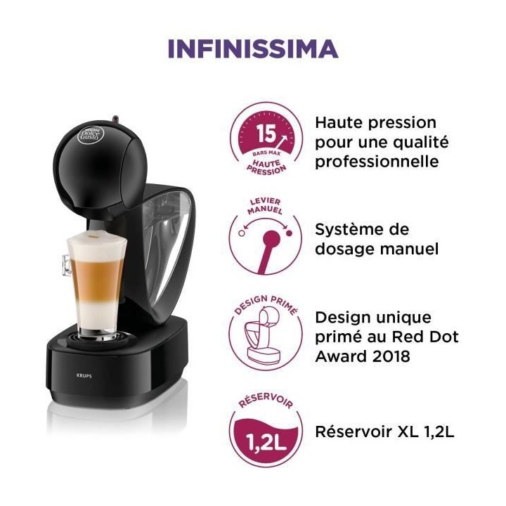 KRUPS NESCAFE DOLCE GUSTO YY3878FD Infinissima Machine a café capsule