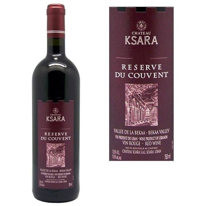 Château Ksara Réserve du Couvent Vallée de la Bekaa - Vin rouge du