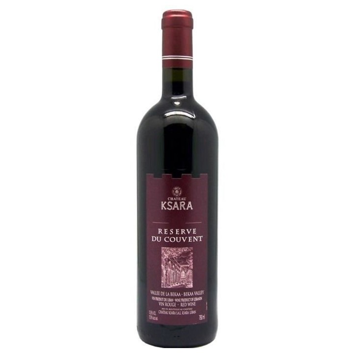 Château Ksara Réserve du Couvent Vallée de la Bekaa - Vin rouge du