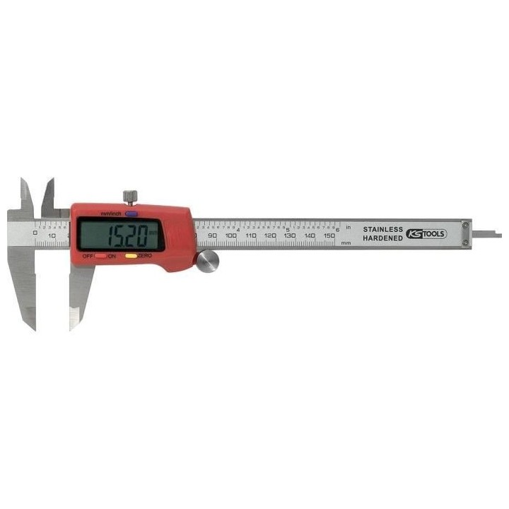 Calibre a coulisse digital, 0-150 mm - KS Tools 300.0532 - Pied a coul