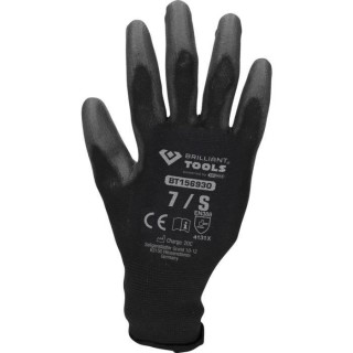 Gants en maille fine, noir, S| 12 paires - Brilliant Tools BT156930