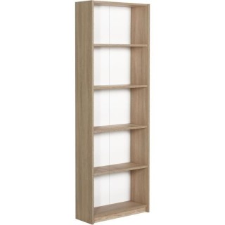 Bibliotheque avec étageres - 4 tablettes - chene - L 58xP 23xH 170 cm