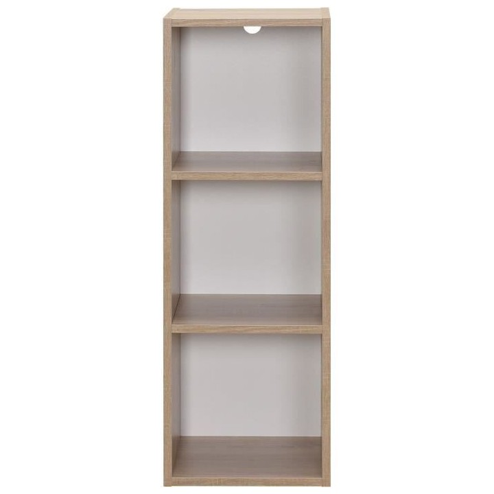 Meuble de rangement MIXCLUB 3 cases - Décor chene - L 31,4x P 30 x H