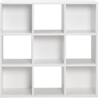 Meuble de rangement MIXCLUB 9 cases - Blanc - L 91x P 30 x H 91 cm