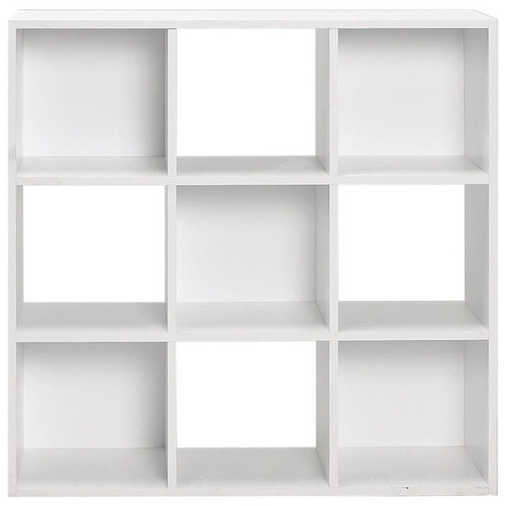 Meuble de rangement MIXCLUB 9 cases - Blanc - L 91x P 30 x H 91 cm