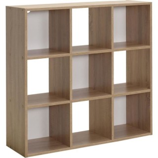 Meuble de rangement MIXCLUB 9 cases - Décor chene - L 91x P 30 x H 91