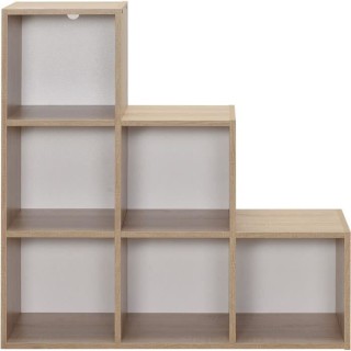 Meuble de rangement MIXCLUB 6 cases escalier- Décor chene - L 91x P 3