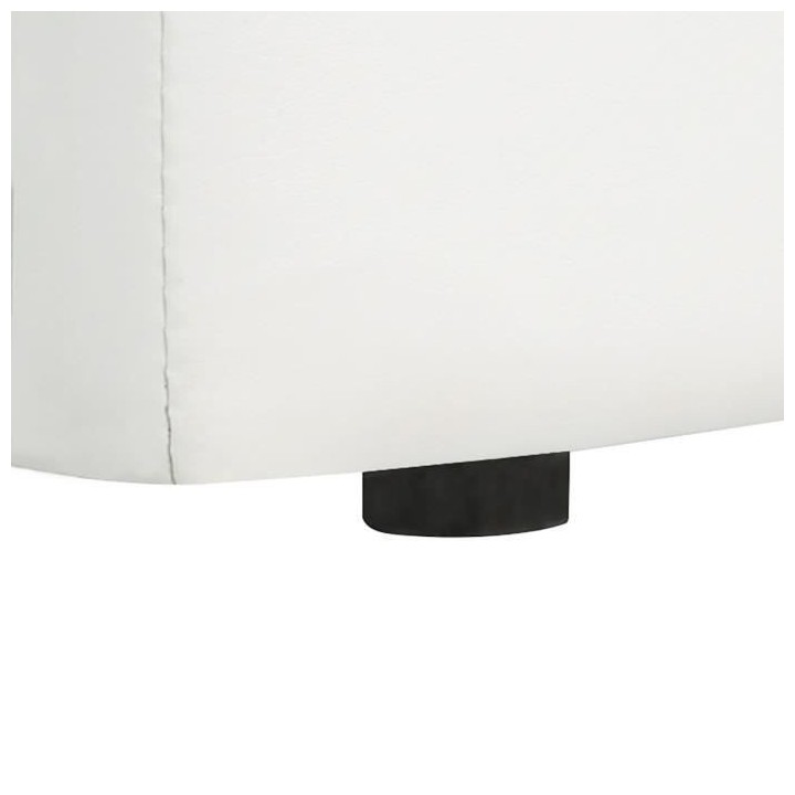 VIRGINIA Lit coffre adulte capitonné avec strass 160x200 cm - Simili