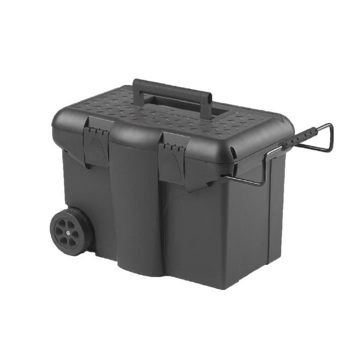 TOOD Malle de chantier roulante 58x38x40 cm