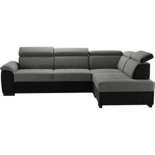Canapé d'angle réversible convertible 4 places KYLIAN - Tissu Anthra