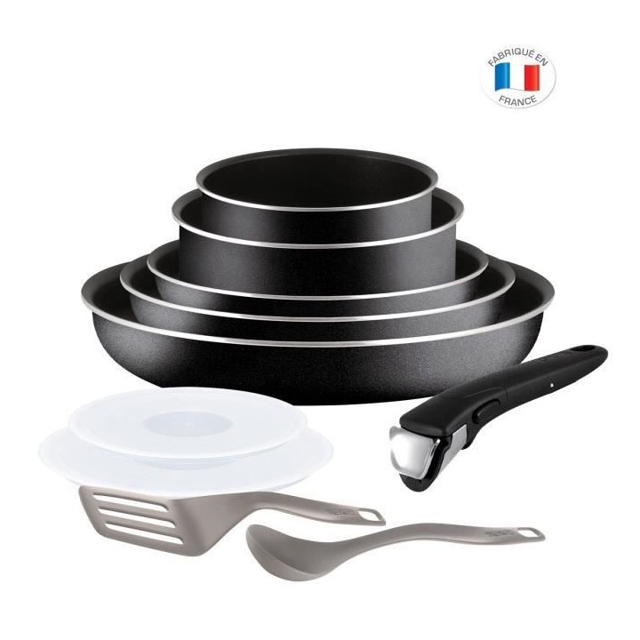 TEFAL L2008902 Ingenio Essential Batterie de cuisine 10p, Poeles, Cass