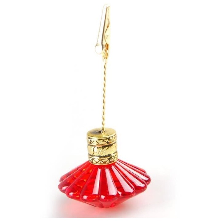 AUTOUR DE MINUIT Set de 3 Porte-noms - H12 x 6 cm - Rouge