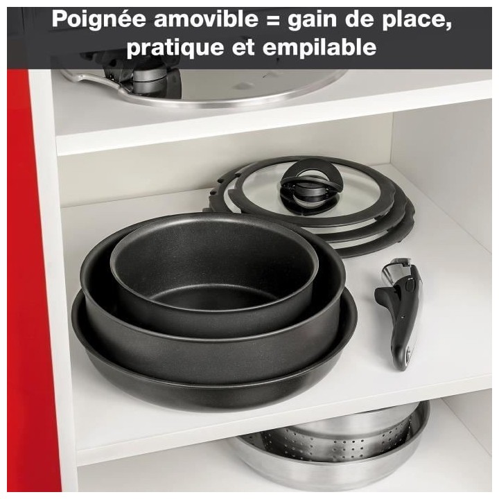 TEFAL L6549802 Ingenio Performance Batterie de cuisine 20p, Revetement