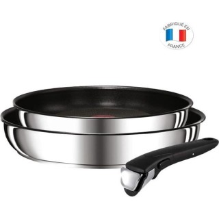 TEFAL L9409202 Ingenio Préférence Set de 2 poeles 24 + 28cm, Poigné