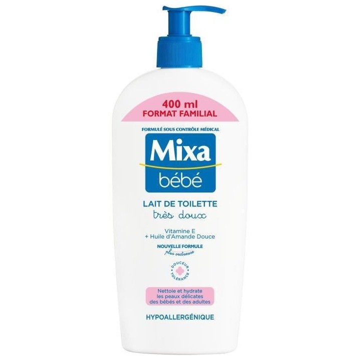 [Lot de 6] MIXA BEBE Lait de toilette tres doux - 400 ml