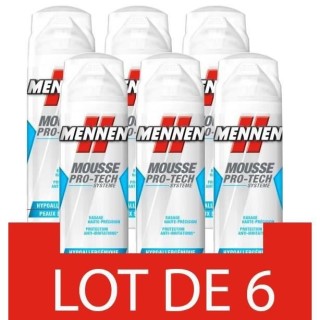 [Lot de 6] Mousse MENNEN Pro-Tech Systeme Hypoallergénique Peaux Sens