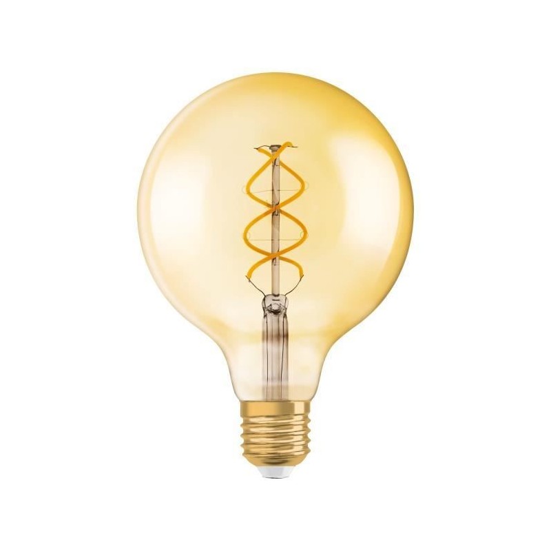 Ampoule Globe LED OSRAM Clair filament spiral - Edition 1906 - Diametre 125 mm - E27 - 4,5W  27 - Blanc Chaud