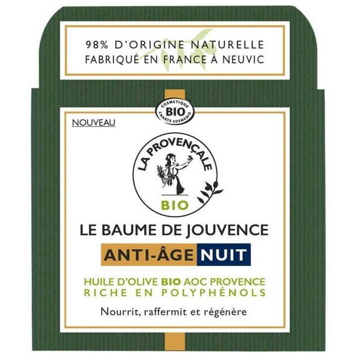 Baume de Jouvence LA PROVENCALE BIO Anti-Âge Nuit - 50 ml