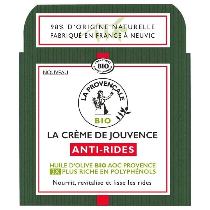 Creme de Jouvence Anti-Rides LA PROVENCALE BIO - 50 ml