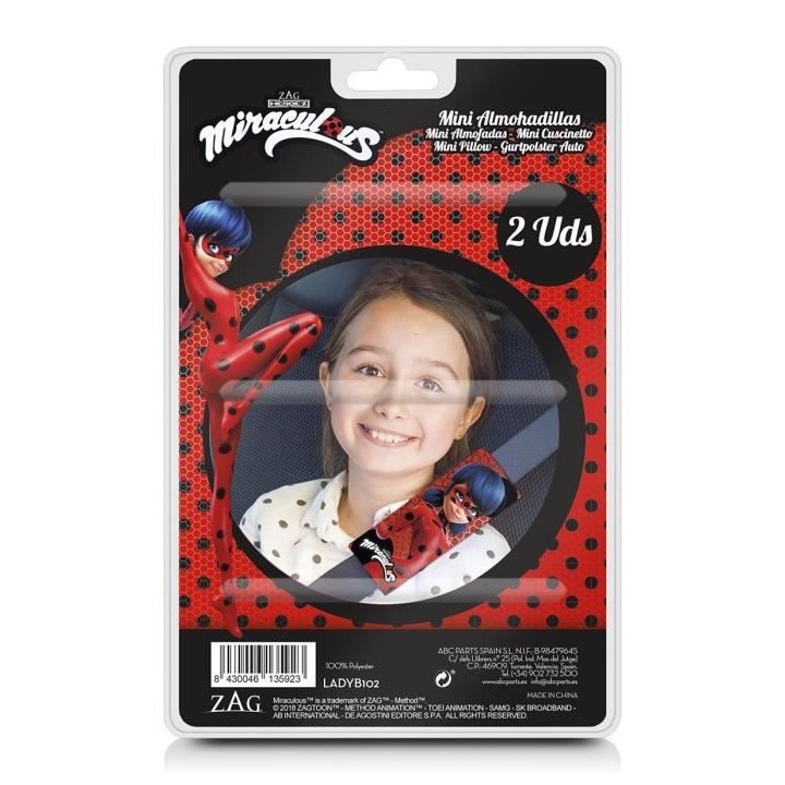 LADYBUG 2 MINI FOURREAUX MIRACULOUS