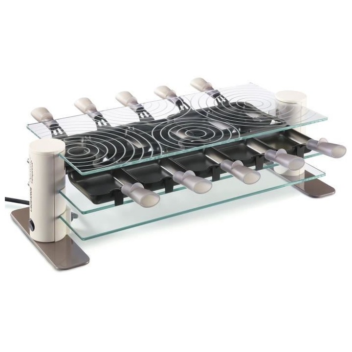 LAGRANGE - Raclette 10 Transparente - Appareil a raclette 10 personnes