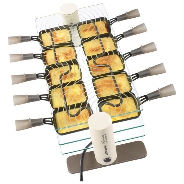 LAGRANGE - Raclette 10 Transparente - Appareil a raclette 10 personnes