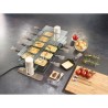 LAGRANGE - Raclette 10 Transparente - Appareil a raclette 10 personnes - 1400W - 3 plateaux fixes verre trempé - Pieds acier la