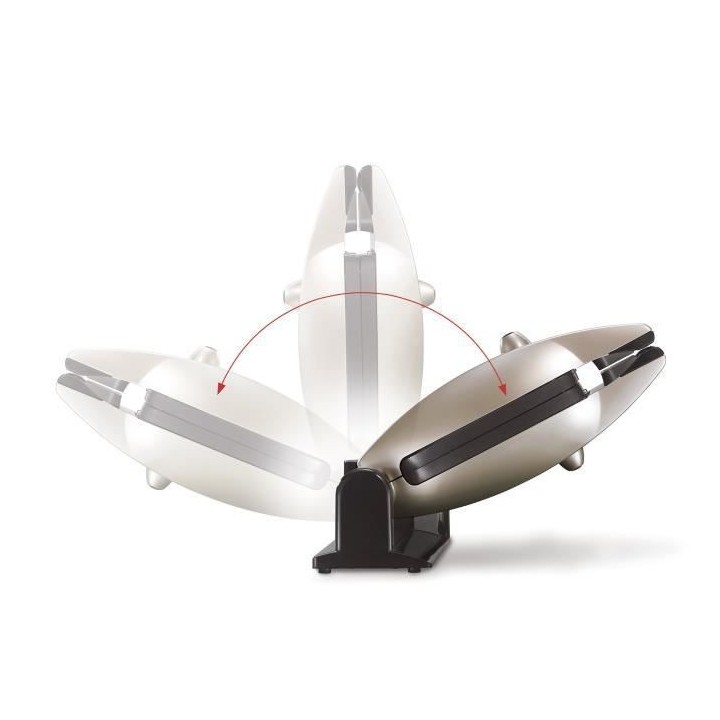 LAGRANGE 019323 Gaufrier Premium + 2 jeux de plaques Gaufres et Panini