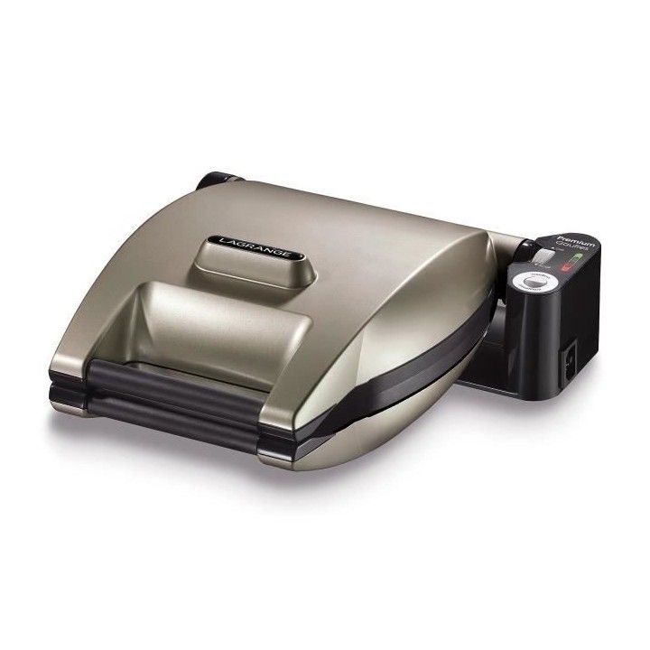 LAGRANGE 019323 Gaufrier Premium + 2 jeux de plaques Gaufres et Panini