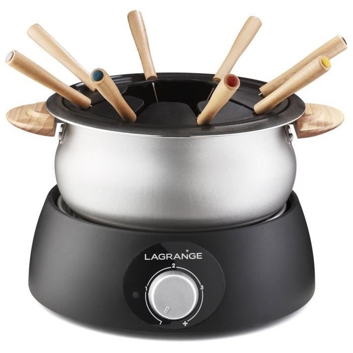 LAGRANGE 349018 Appareil a fondue + 3 ramequins - 900W - 8 fourchettes