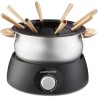 LAGRANGE 349018 Appareil a fondue + 3 ramequins - 900W - 8 fourchettes manche en bois - Socle thermoplastique - Thermostat régl