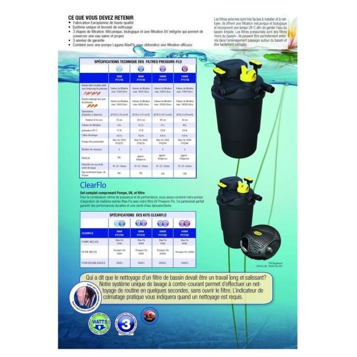 LAGUNA Laguna Kit Clearflo Cf6000 11W