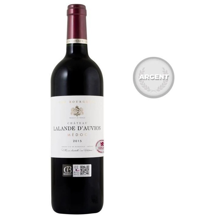 Château Lalande d'Auvion 2015 Médoc - Vin rouge de Bordeaux