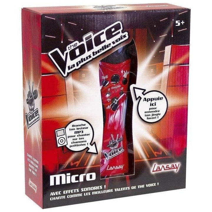LANSAY - THE VOICE - Micro - Instrument de Musique Enfant - Des 5 ans
