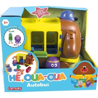 LANSAY - HE OUA-OUA - Autobus - Playset avec 2 figurines et 9 accessoi