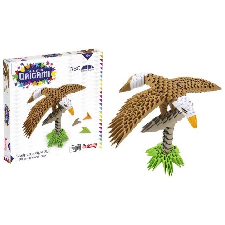 LANSAY - MILLE ET UN ORIGAMI - Sculpture Aigle 3D - Activités Artisti