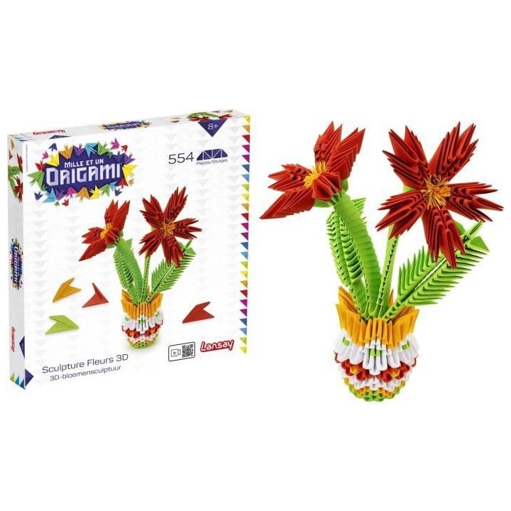 LANSAY - MILLE ET UN ORIGAMI - Sculpture Fleurs 3D - Activités Artist