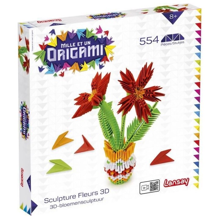 LANSAY - MILLE ET UN ORIGAMI - Sculpture Fleurs 3D - Activités Artist